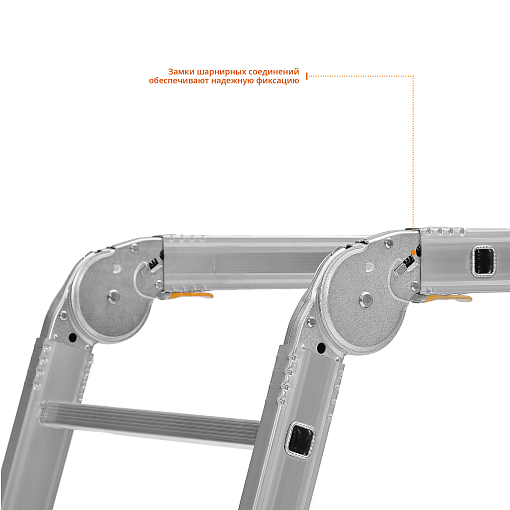 Фото 3 товара Подмости СИБИН ПРП-36 38845 150 кг, 3 x 6 x 3 ступени, алюминиевые, складные с колесами и съемной площадкой, профессиональные рабочие 
