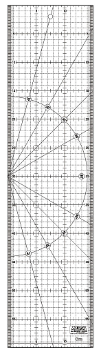 Фото 0 товара OLFA 150х600мм, Линейка разметочная метрическая OL-MQR-15x60