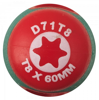 Отвертка стержневая TORX® ANTI-SLIP GRIP, T8x60, Jonnesway - фото 2