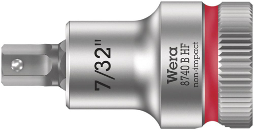 Фото 0 товара 8740 B Hex-Plus HF Zyklop Головка торцевая с битой вставкой с внешним шестигранником, 3/8, с фиксацией, 7/32" x 35 мм