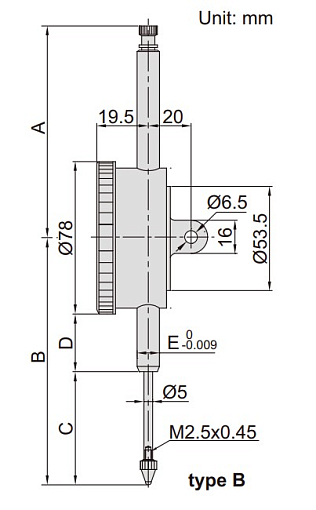 Фото 1 товара Индикатор ИЧ 100.0мм, 0.01мм противоуд, INSIZE