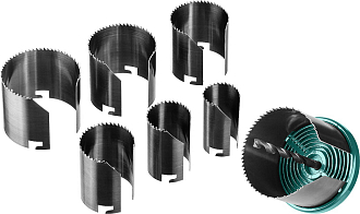 Пила наборная по дереву 29580-H7-42KRAFTOOL 25-32-38-45-50-56-62мм, 7шт., сегментная - фото 4