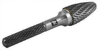 Борфреза твердосплавная гиперболическая, тип F, 12 мм, двойная насечка, в боксе, THORVIK - фото 3