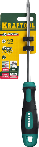 Фото 3 товара Отвертка PH3х150 мм, слесарная, Kraftool