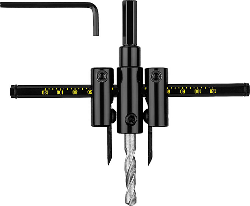 Фото 3 товара Cверло регулируемое "Балеринка" STAYER 2944 ,30-120 мм, двурезцовое, по дереву