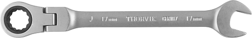 Фото 0 товара Ключ гаечный комбинированный трещоточный карданный, 17 мм, THORVIK