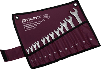 Набор ключей гаечных комбинированных серии ARC в сумке, 12 предметов (6-14,17,19,22 мм) (в тубусе Thorvik), THORVIK - фото 4