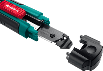 Нож универсальный Industrie 18 мм, сегментированное лезвие автостоп, Kraftool - фото 2