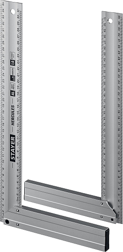 Фото 5 товара Угольник STAYER HERCULES 3432-35 Professional 350 х 2 мм, с усиленным алюминиевым полотном, жесткий столярный