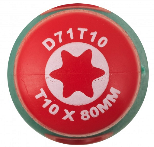 Фото 1 товара Отвертка стержневая TORX® ANTI-SLIP GRIP, T10х80, Jonnesway