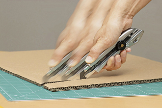 OLFA 18 мм, сегментированное лезвие, винтовой фиксатор, Нож OL-LTD-L-LFB - фото 4