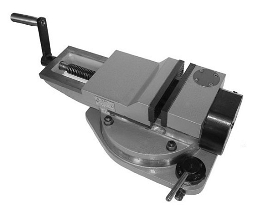 Фото 0 товара Тиски станочные чугунные поворотные пневматические с гидравлическим усилием 7201-0020-03 БЗСП