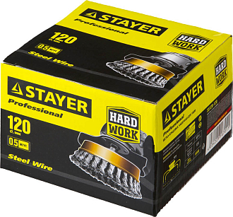 Щетка чашечная для УШМ STAYER 120 мм,35128-120 - фото 2