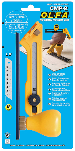 Фото 2 товара OLFA 18 мм, Нож циркульный с сегментированным лезвием OL-CMP-2