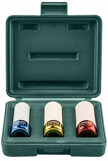 Набор головок торцевых ударных глубоких 1/2"DR для лекгосплавных колесных дисков, 17,19,21 мм, 3 предмета, Jonnesway - фото 2