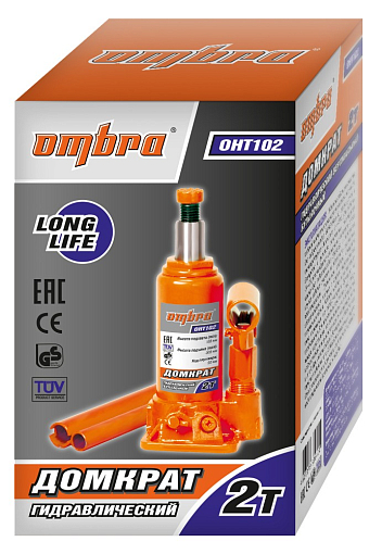 Фото 2 товара Домкрат гидравлический профессиональный 2 т., 158-308 мм, Ombra