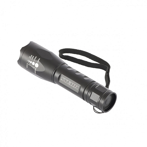 Фото 1 товара Фонарь, 3 W CREE Led 3 W, зум, 3 режима 100 %-50 %-строб, ремешок, 160 Лм, 200 м, 3 х ААА Stern