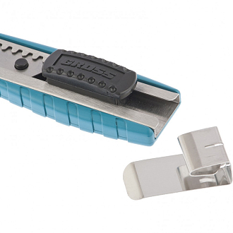 Нож, 160 мм, мет. корпус, е лезвие 18 мм (SK-5), мет. направляющая, клипса для ремня Gross - фото 3