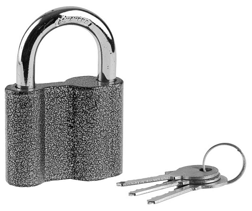 Фото 0 товара Замок навесной STAYER 37145-60 60х47х22,5 мм, металлический корпус, закаленная дужка