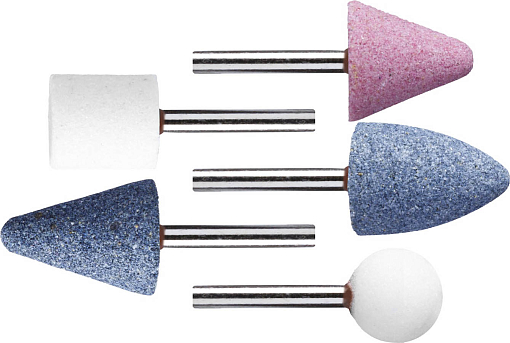 Фото 0 товара Набор абразивных мини-шарошек насадок STAYER 5 шт., хвостовик 3,2 мм, 2988-H5