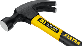 Молоток-гвоздодер с фиберглассовой рукояткой STAYER 450 г, Hercules 2026-450_z02 Professional - фото 4