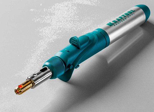 Фото 7 товара Паяльник газовый Pro в наборе 55503-H10KRAFTOOL 5 насадок, 1300 °C, пьезоподжиг