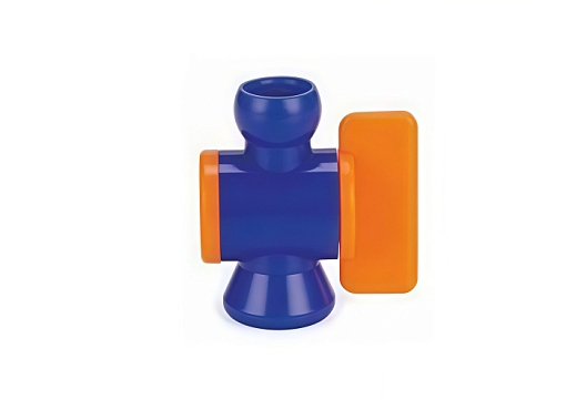 Фото 0 товара Клапан встроенный СОЖ 1/4" - 1/4 с вентилем синий Qtool