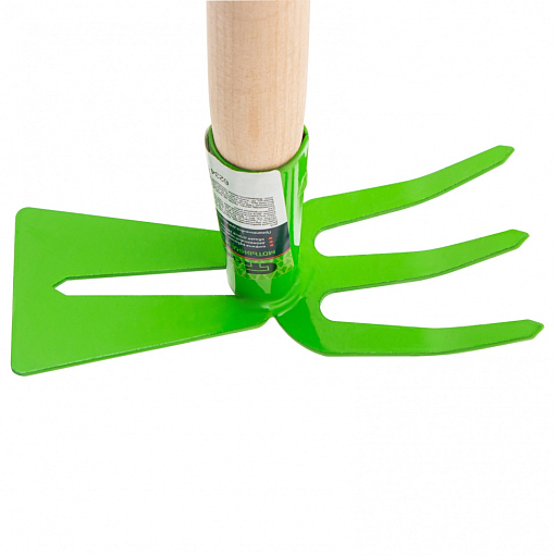 Фото 3 товара Мотыжка комбинированная, 75 х 380 мм, стальная, деревянная рукоятка, Агроном, Россия, Сибртех