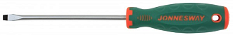Отвертка стержневая шлицевая ANTI-SLIP GRIP, SL8.0х150 мм, Jonnesway - фото 1