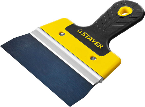 Фото 0 товара Шпатель фасадный STAYER фасадный, 150 мм, анодированный, двухкомпонентная рукоятка, 10045-15