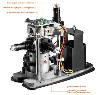 Лазерный нивелир с детектором и держателем в кейсе KRAFTOOL LL3D 4 34640-4 Professional линейный - фото 5