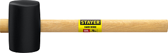 STAYER 680 г, Киянка резиновая черная с деревянной ручкой 20505-75 Master - фото 4