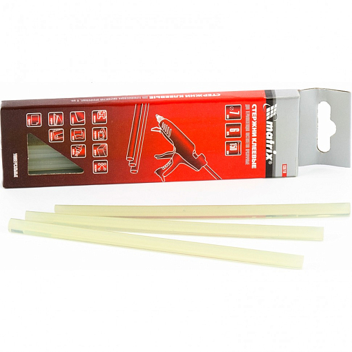 Фото 0 товара Стержни клеевые, прозрачные, 7 х 150 мм, в упаковке 6 шт Matrix