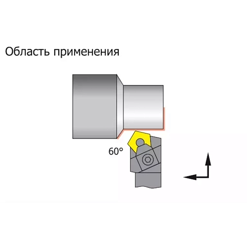 Фото 1 товара Резец проходной (угол 60°) MPTNR 2520 с мех. креп. 5-гр. пл.