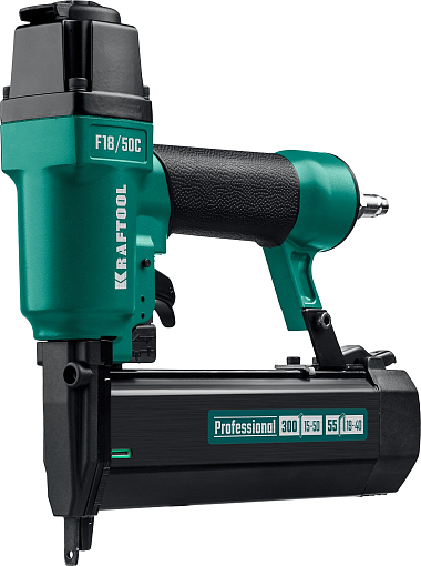 Фото 1 товара Нейлер-степлер пневматический 2-в-1 31962KRAFTOOL 19-40 мм, 15-50 мм, тип скоб/гвоздей 55/300