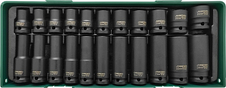 Набор головок ударных 1/2"DR в ложементе, 10-24 мм, 22 предмета, Jonnesway - фото 2