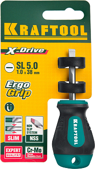 Отвертка SL5.5х38 мм, слесарная, Kraftool - фото 4