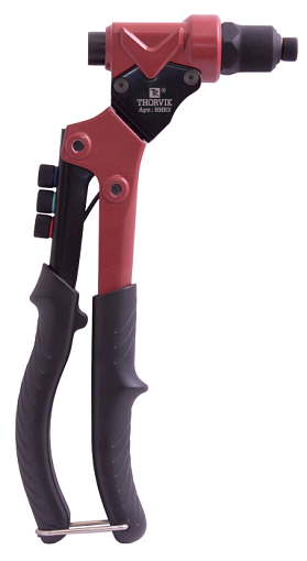 Фото 0 товара Заклепочник рычажный универсальный с поворотной головой для вытяжных и резьбовых заклепок 3 в 1, THORVIK