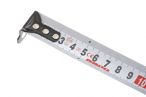 Фото 1 товара Рулетка Вектор 7,5 м х 25 мм, утолщенное полотно, магн. зацеп, обрез. корпус Барс