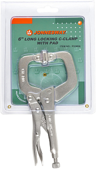 Ручные тиски "струбцина" с С-образным захватом, 160 мм, Jonnesway - фото 4