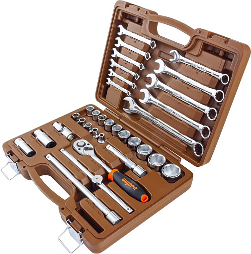 Фото 1 товара Набор инструмента универсальный 1/2"DR, 33 предмета, Ombra