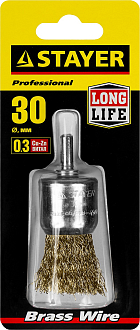 Щетка кистевая для дрели STAYER 30 мм, 35113-30 - фото 2