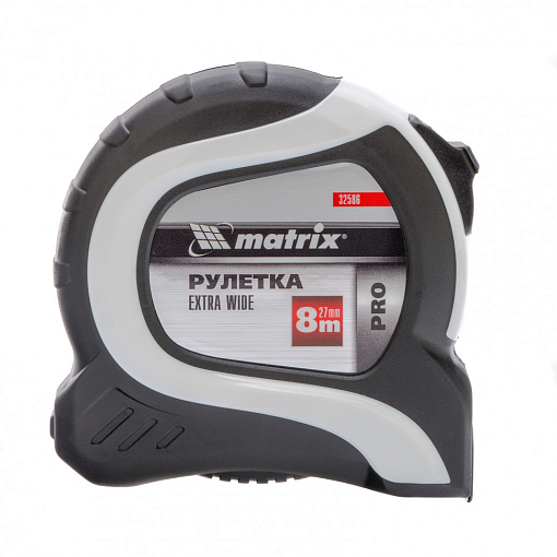 Фото 0 товара Рулетка Extra Wide, 8 м x 27 мм, двухкомпонентный корпус, Pro Matrix
