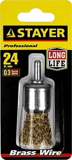 Щетка кистевая для дрели STAYER 24 мм, 35113-24 - фото 2