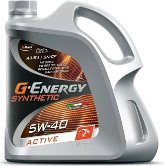 Моторное масло G-Energy SyntheticActive 5W-40, 4л - фото 1