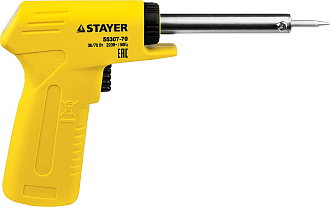 STAYER 30/70 Вт, 220 В, конус, двухкомпонентная рукоятка, электропаяльник Maxterm 55307-70 Master - фото 3