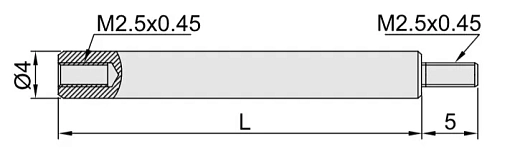 Фото 1 товара Удлинитель для индикатора 10мм стальной, INSIZE
