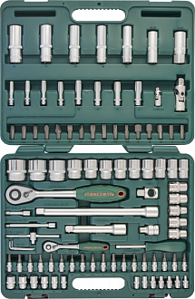 Набор инструмента универсальный 1/4", 1/2"DR, 94 предмета, Jonnesway - фото 2