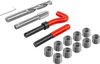 Набор для восстановления резьбы M14x1.25, 15 предметов, THORVIK - фото 2