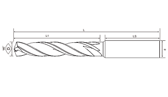 Сверло 13,0х60х107 твердосплавное VHM DR3D-130 TiSiN HRC55 Geefun - фото 2